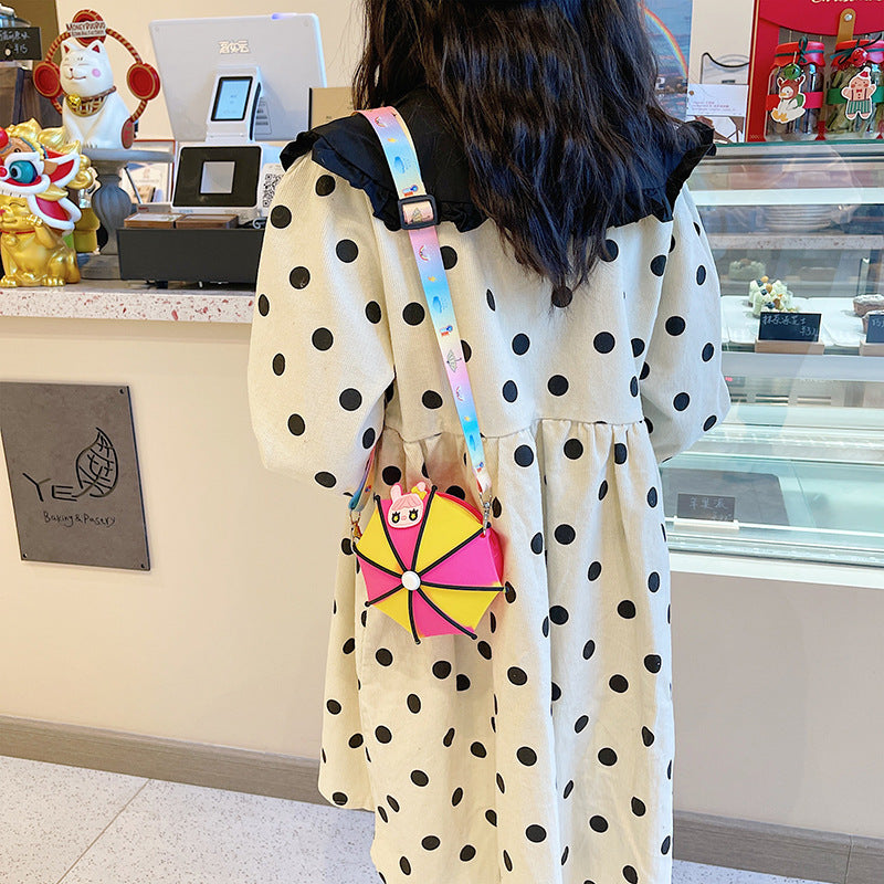 Wholesale Silicone Cute Umbrella Kids Shoulder Bag